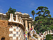 Foto Halle der hundert Säulen im Park Güell - Barcelona