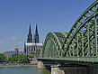 Hohenzollernbrücke am Kölner Dom - Nordrhein-Westfalen (Köln)