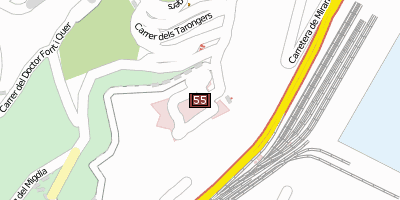 Stadtplan Castell de Montjuïc