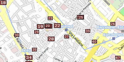 Stadtplan Museu d’Història de la Ciutat