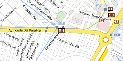 Stadtplan Palau de la Virreina
