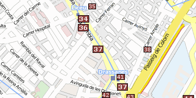 Stadtplan Palau Güell