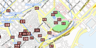 Stadtplan Parlament de Catalunya