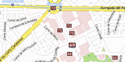 Plaça de Espanya Stadtplan