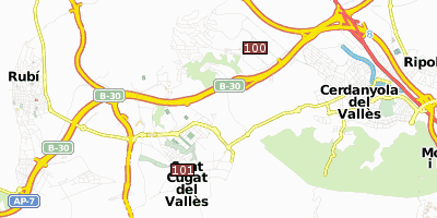 Sant Cugat del Vallès Barcelona Stadtplan