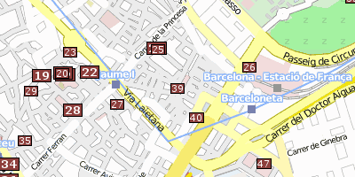 Stadtplan Santa Maria del Mar Barcelona
