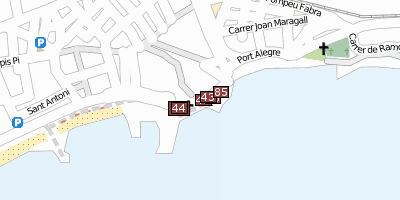 Sitges Barcelona Stadtplan
