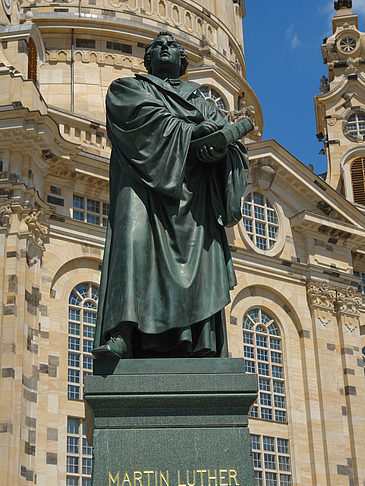 Frauenkirche und Lutherdenkmal - Sachsen (Dresden)