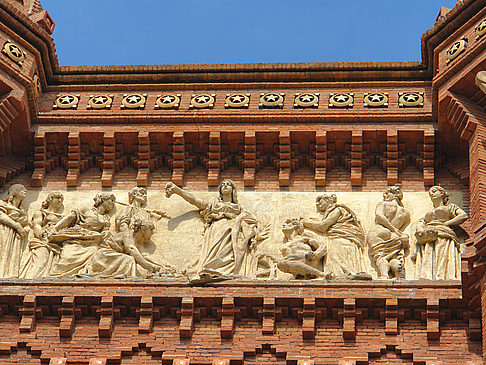 Arc de Triomf Ansicht Sehenswürdigkeit  in Barcelona 