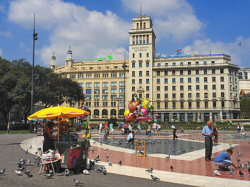 Plaça de Catalunya Ansicht Reiseführer  